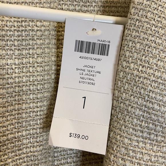 Chico’s Jacket Women’s shine texture size 1 - Picture 5 of 9